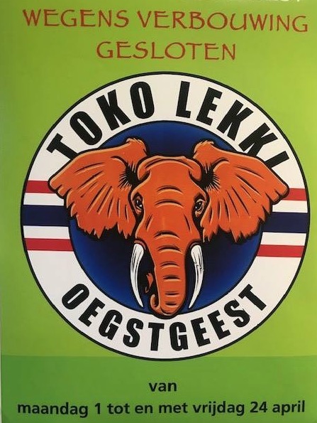 Toko Lekki drie weken dicht