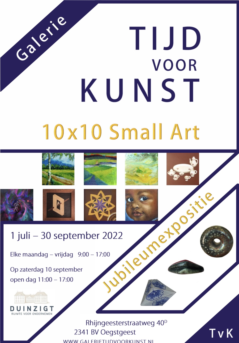 Tijd Voor Kunst Jubileumexpositie t/m 30-9